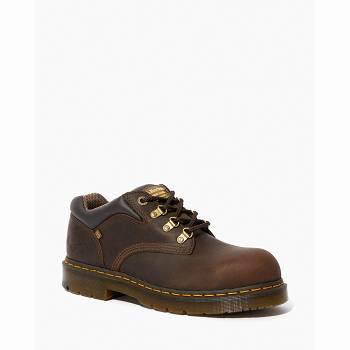 Dr Martens Hylow Steel Toe - Hnede Pracovne Topanky Panske, DR0122